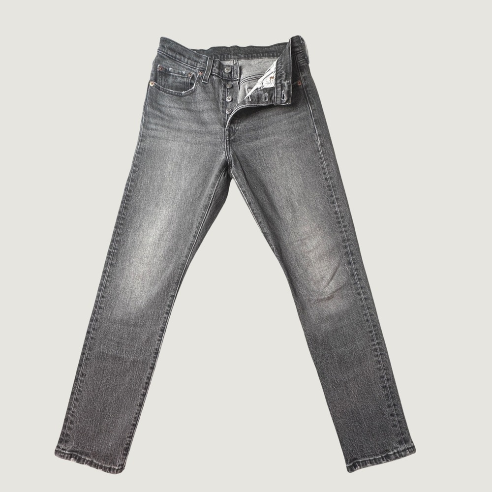Levi's 501 Jeans Womens 26 Gray Skinny Premium Button Fly High Rise Casual Pants